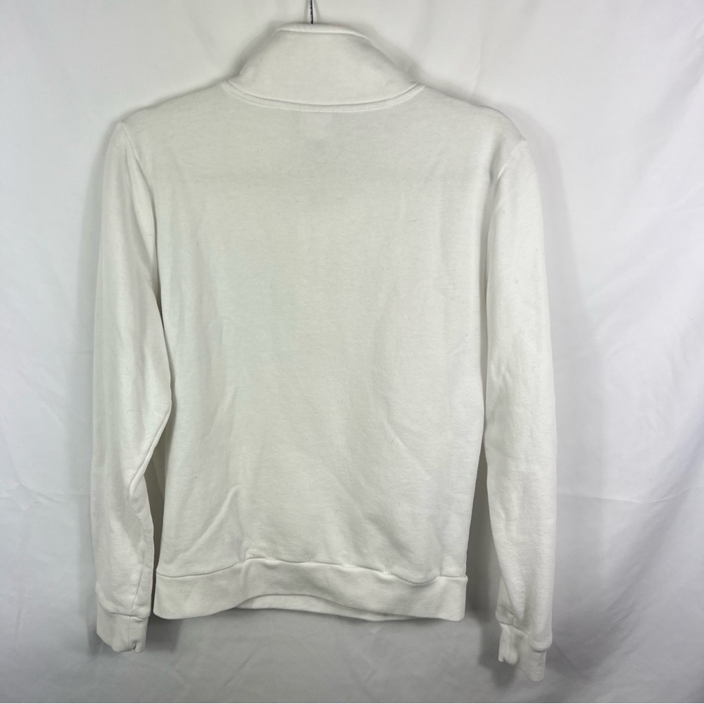 PINK Victoria's Secret White Quarter Zip Sweatshirt - Picture 3 of 3